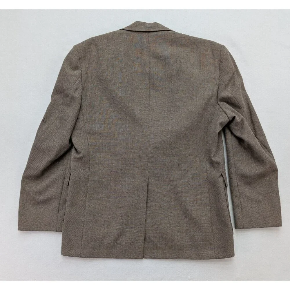 Wall Street Collection Vintage Men's Blazer Jacket Sport Coat Size 42R Beige